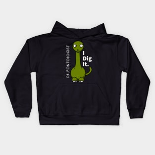 Paleontologist dinosaur Kids Hoodie